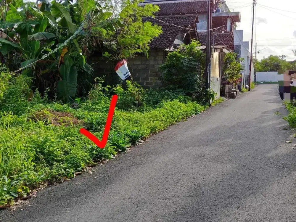 Tanah pekarangan kecil harga murah dekat Kampus Ukrim Purwomartani