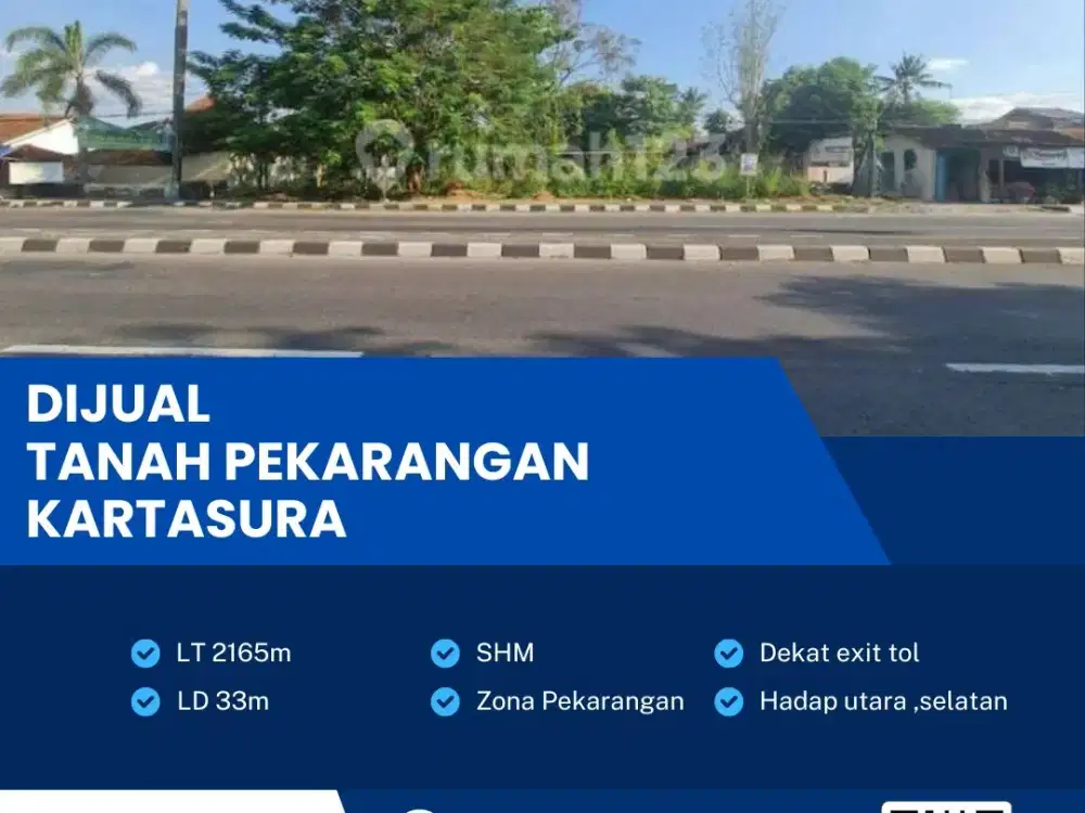 Dijual Cepat Lahan Zona Kuning, Kartasura,Sukoharjo,Luas 2165m2,Bu!