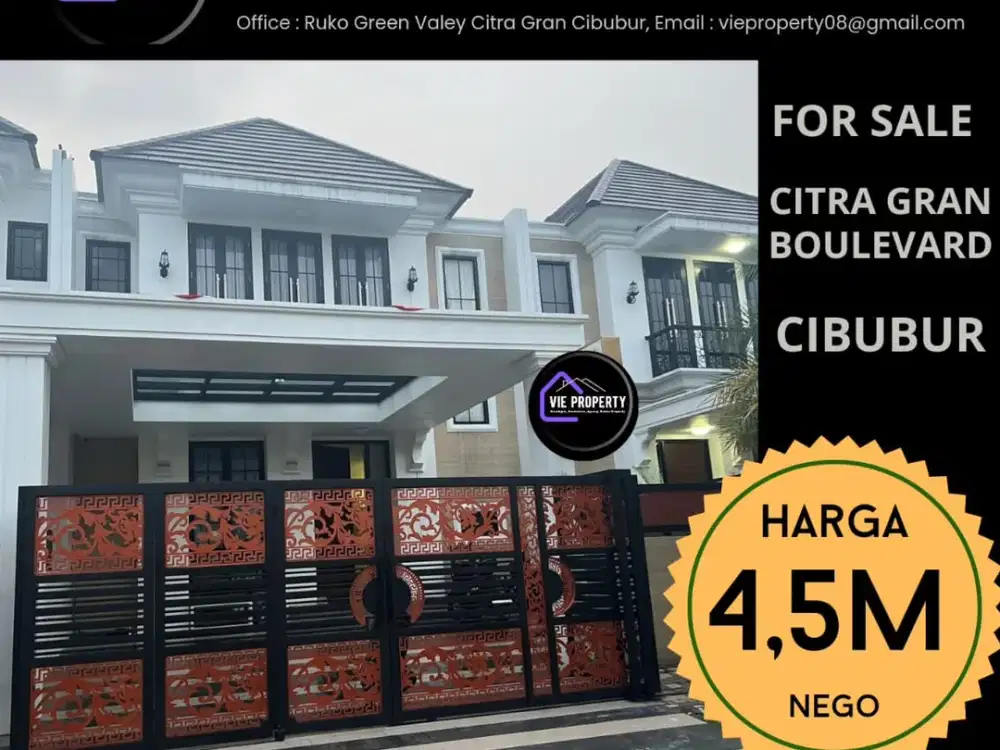 FULL FURNISHED RUMAH CITRAGRAN CIBUBUR SIAP HUNI BARU RENOV CITRA GRAN