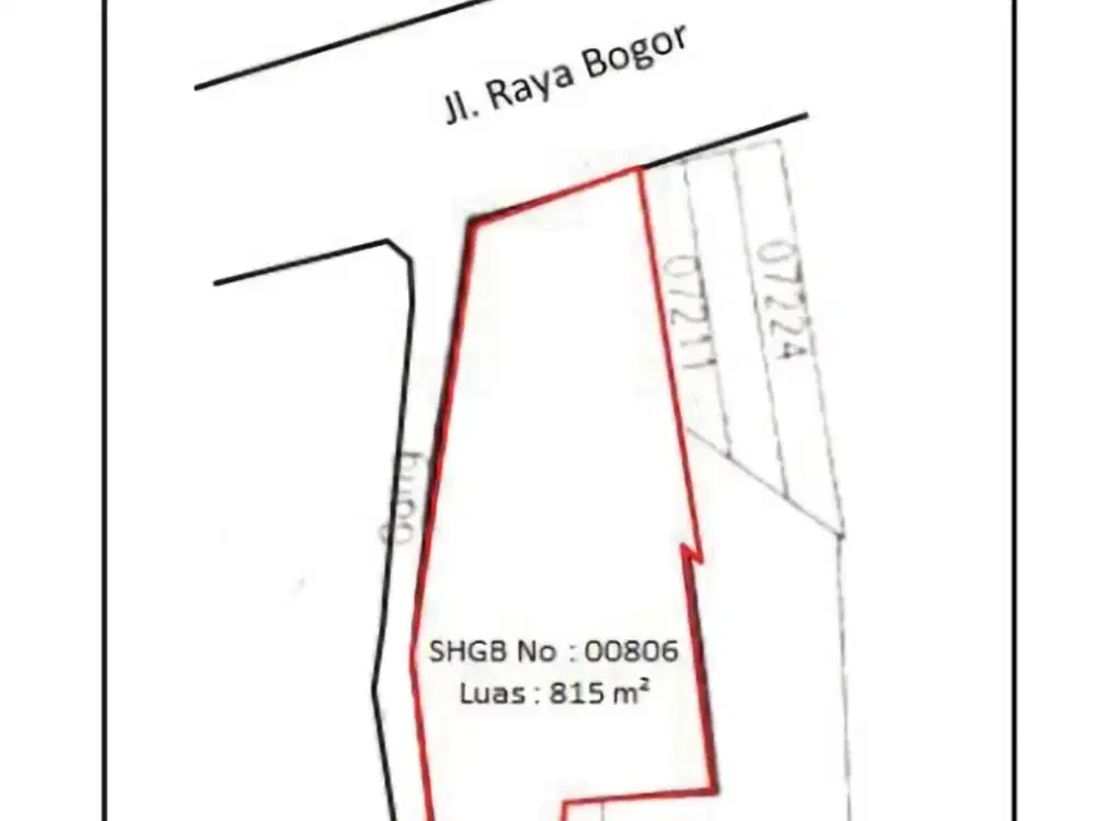Gudang dijual cepat di jl raya jakarta-bogor cisalak