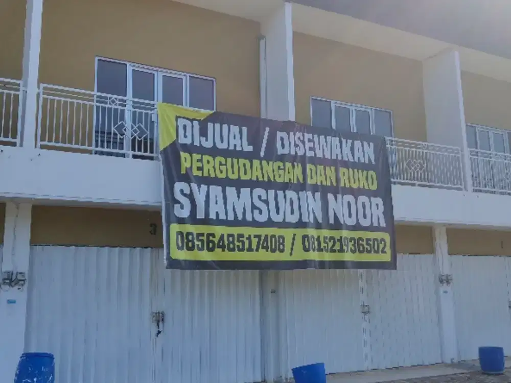 ruko 2 lantai dekat bandara syamsudin noorr