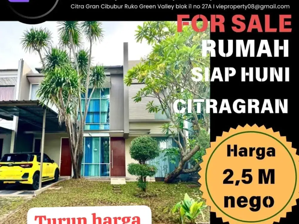 SIAP HUNI RUMAH RAPIH DI CITRAGRAN CIBUBUR CITRA GRAN