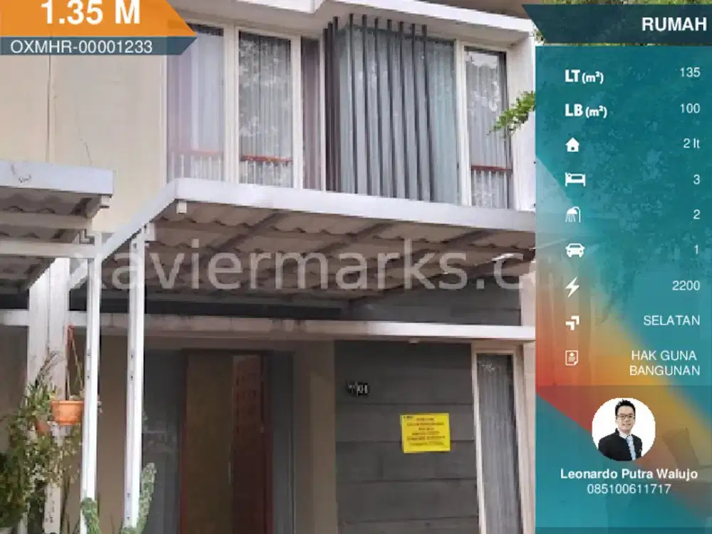 Rumah Citra Harmoni Trosabo Sidoarjo lebar 8x16.5 meter ada 3 kamar