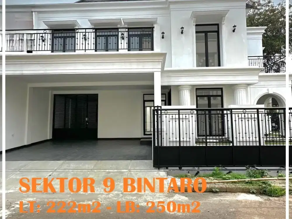 Rumah Baru Mewah 2 Lantai ada Private Pool di Sektor 9 Bintaro -11181