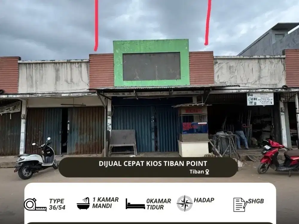 Dijual Kios tiban point batam