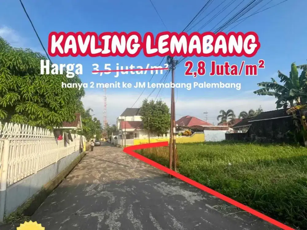 TANAH STRATEGIS DEKAT PT PUSRI – LEMABANG PALEMBANG