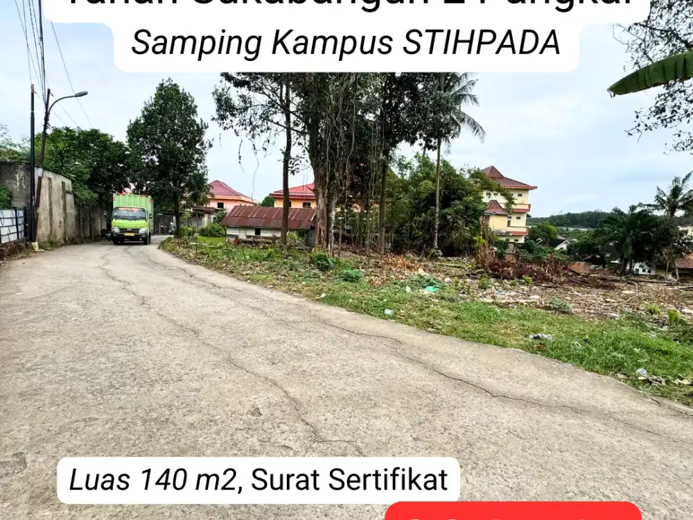 Tanah sukabangun 2 pangkal samping Stihpada