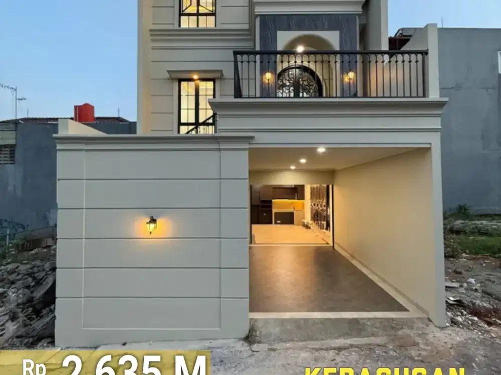 MBV311 Rumah Baru 3 Lantai Rooftop Mewah Modern Classic di Kebagusan