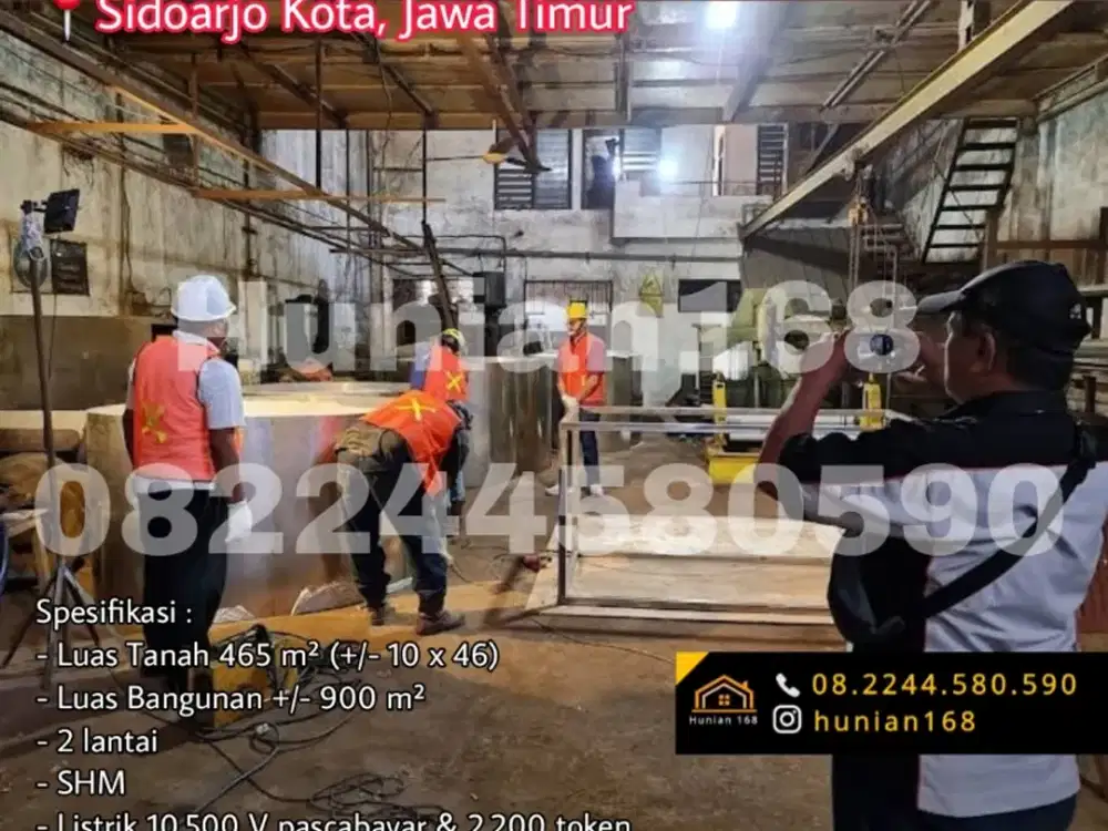 Gudang Bekas Workshop Bengkel Pabrik Krian Sukodono Sidoarjo Kota