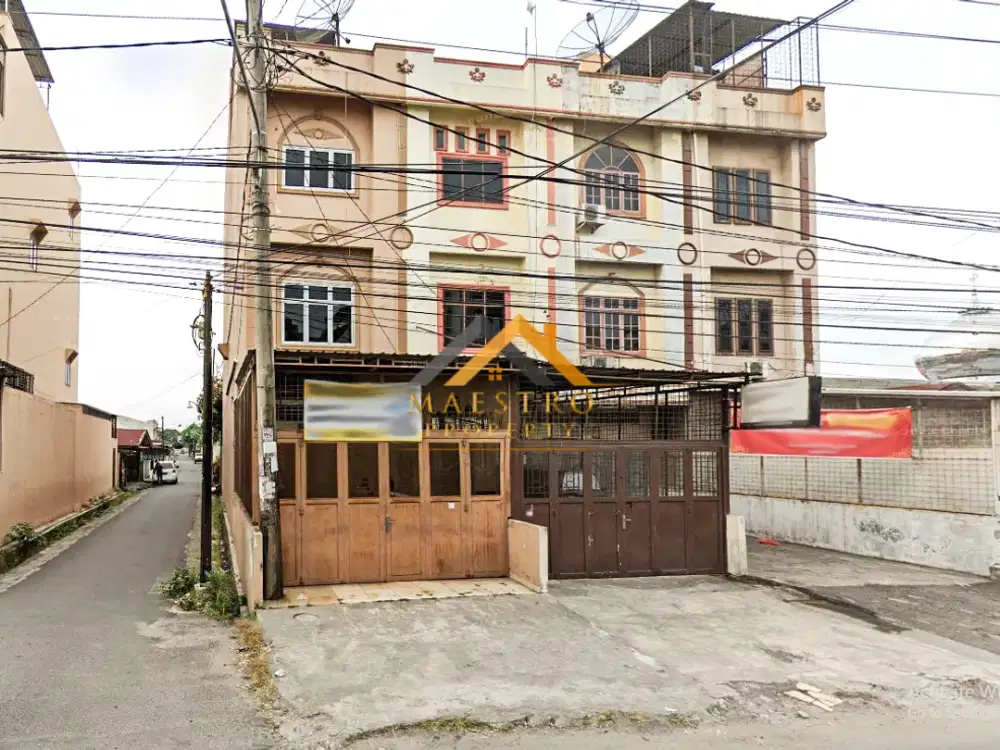 Dijual Ruko Hook Jalan Pasar 3 Krakatau (Dekat Komplek Manchester)