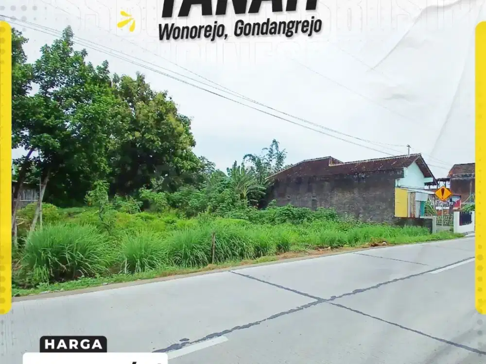 Dijual Tanah Pekarangan di Wonorejo, Gondangrejo, Karanganyar