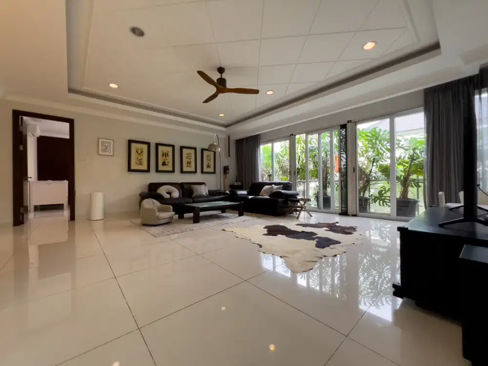 Dijual Rumah Hook Mewah Bangunan Mandiri Modern Tropis diBSD Delatinos