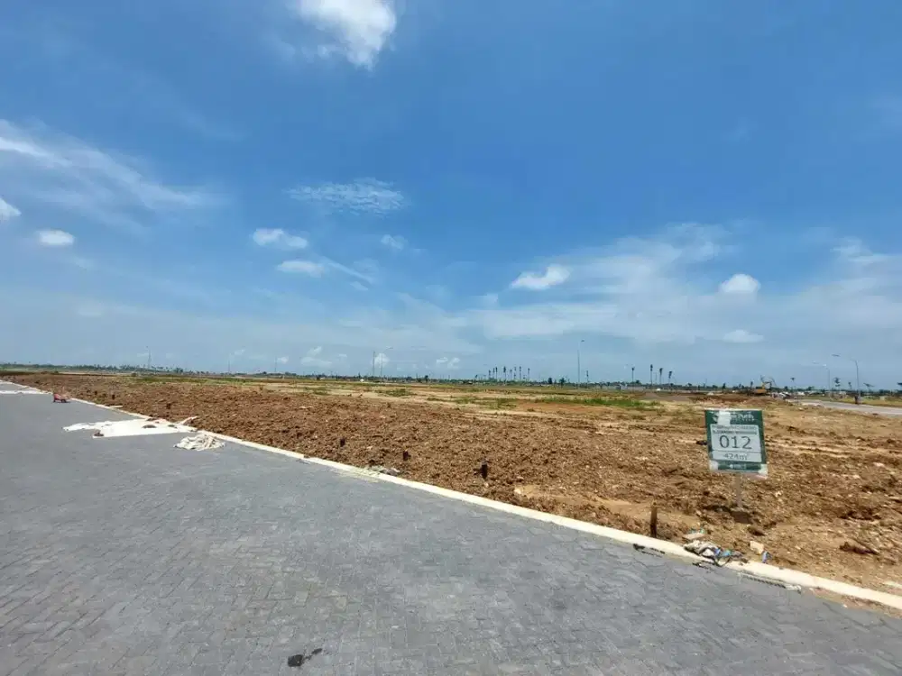 Kavling Pasir Putih Diamond PIK2  Luas 500m, view danau