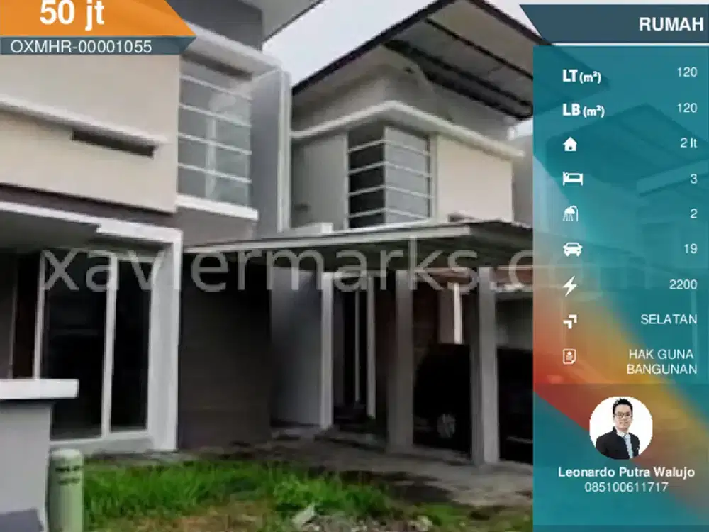 Rumah The Royal Park Residence Gununganyar 8x15meter ada 3 Kamar Timur