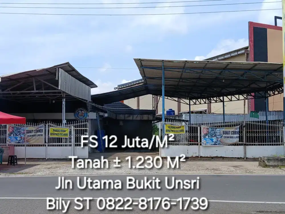 Tanah 1230 Bukit Unsri Murah Palembang Demnag