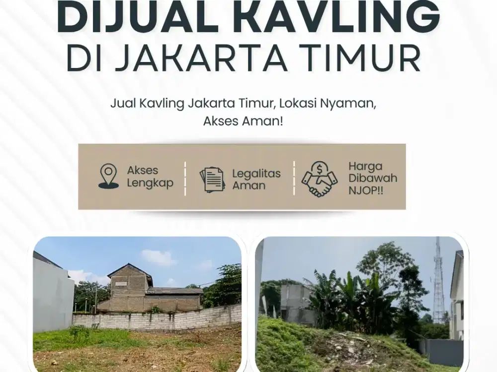Kavling SHM Jakarta Timur Harga di Bawah NJOP – Jual Cepat!