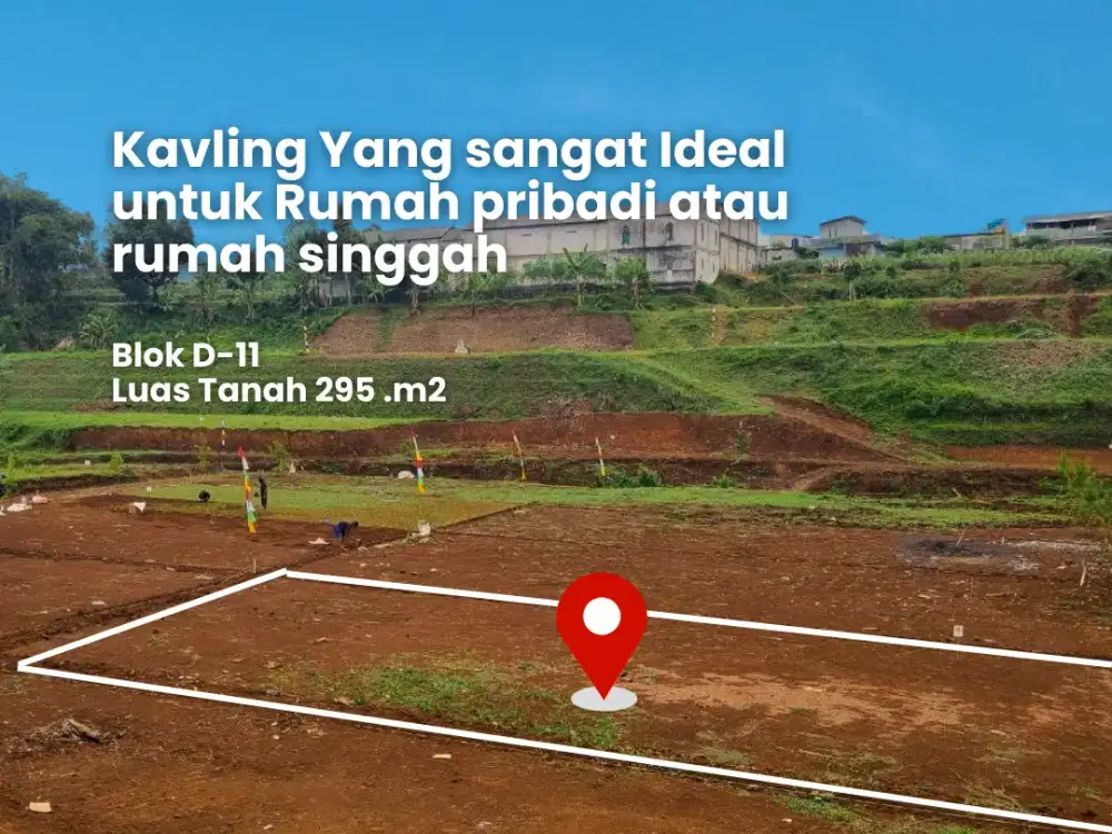 Jual Tanah SHM Luas 295M2 Megamendung Puncak,Bogor