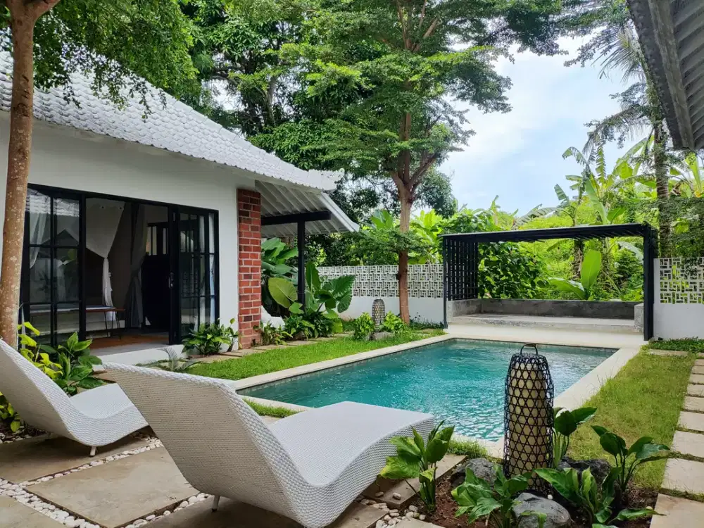 Villa 3 Kamar Tidur Dengan View Hutan Di Pererenan Badung Bali