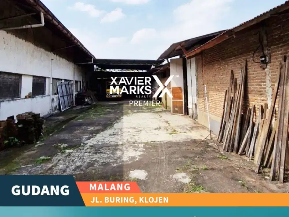 Properti Langka Disewakan Gudang di Nol Jalan Buring Kota Malang