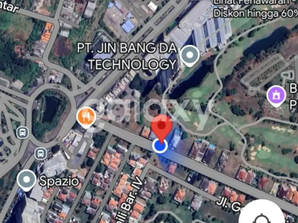 Kavling Tanah Komersil BDG view Golf Boulevard Darmo Golf