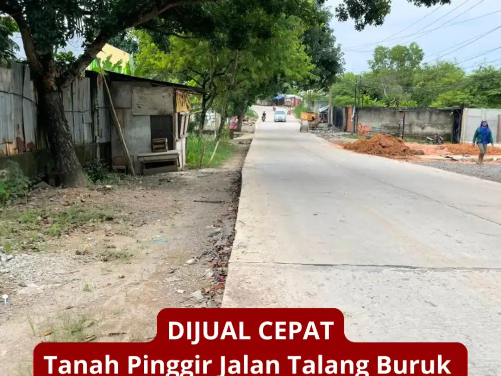 tanah pinggir jalan talang buruk km 7