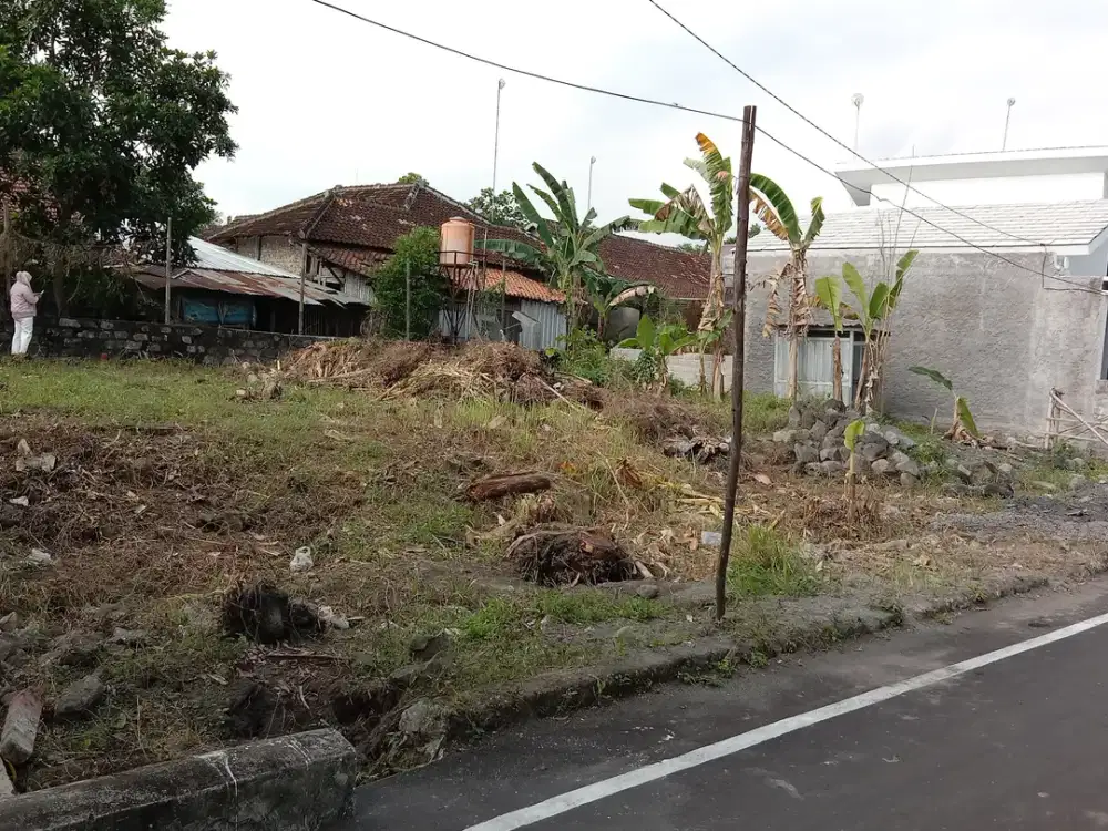 Tanah Pekarangan Klaten Prambanan, Strategis 7 Menit Ke Jogja