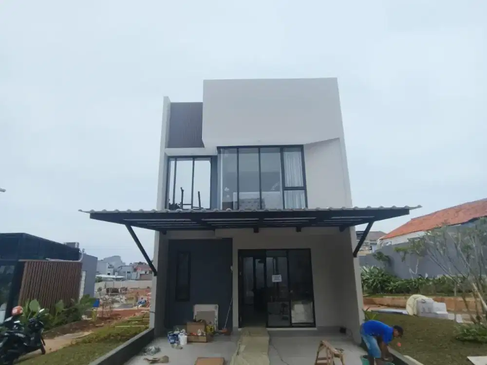 Rumah 2 Lantai Tropical Modern Cipayung Jakarta Timur Bebas Banjir