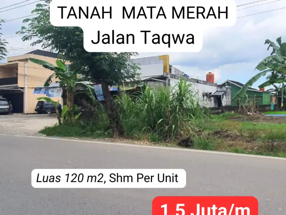 tanah pinggir jalan taqwa mata merah