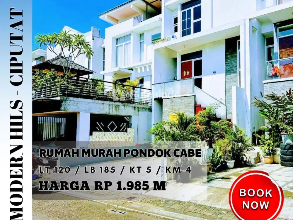 Rumah Full Furnish di Perumahan Modern Hill Pondok Cabe Tangerang