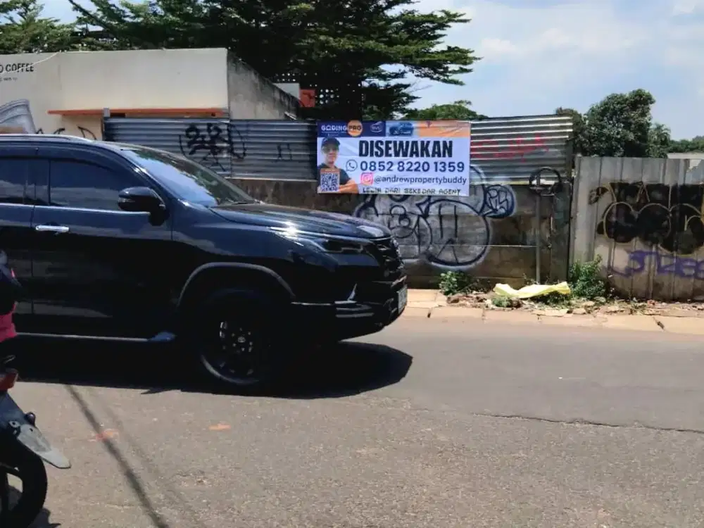 Disewakan Lahan 2911 m2 Hadap Selatan di Ciputat Tangerang