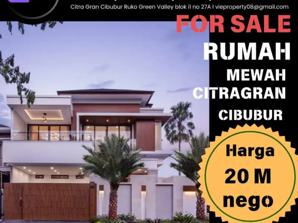 CITRAGRAN CIBUBUR RUMAH MEWAH JARANG ADA CITRA GRAN