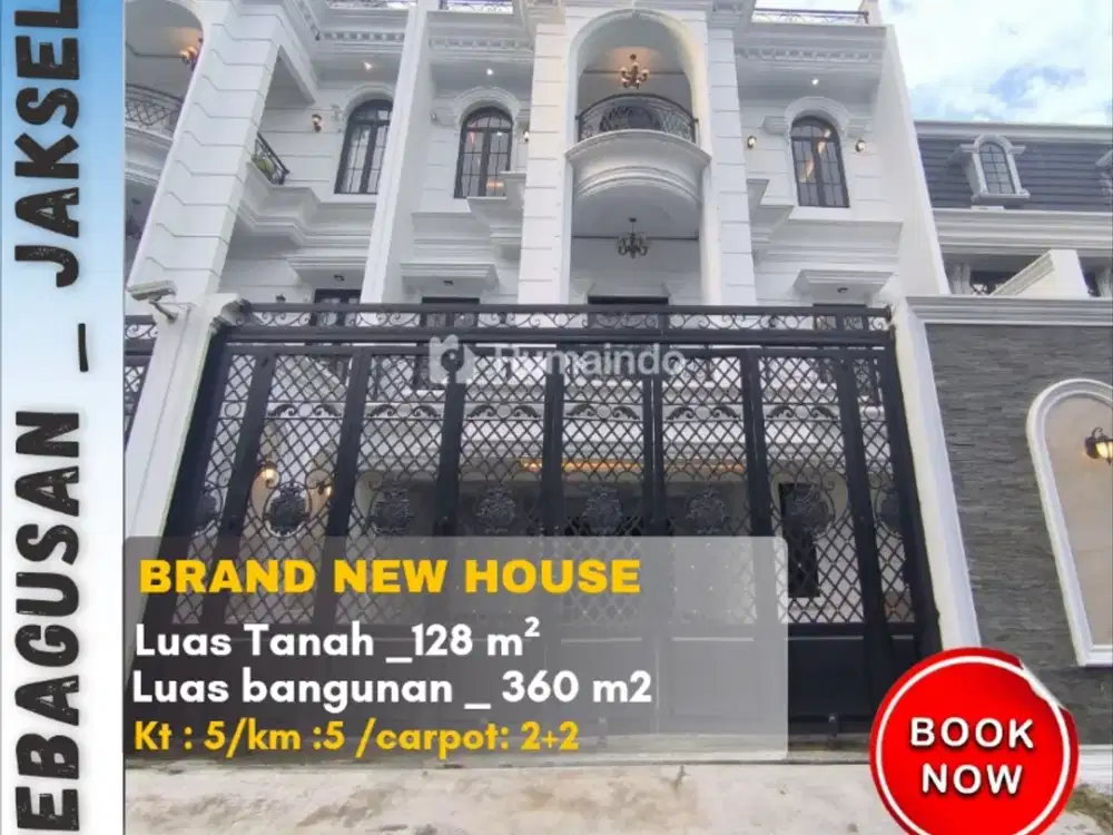 Dijual Rumah Classic Cluster Rooftop di Kebagusan Jakarta Selatan