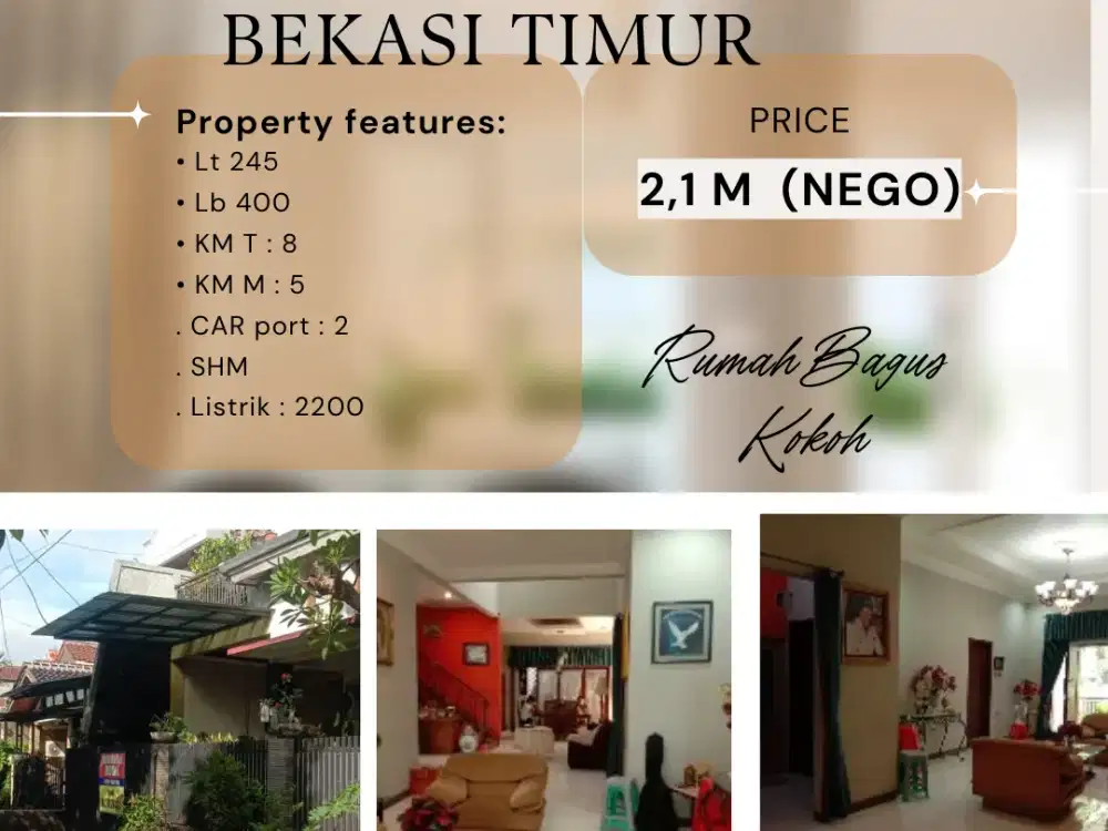 Rumah siap Huni dengan bangunan yang kokoh