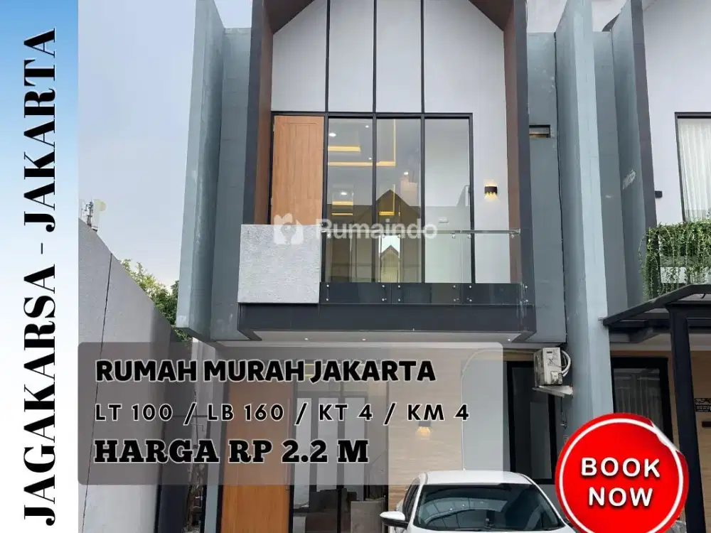 Rumah Cluster Scandinavian Rooftop Kolam Renang Pribadi di Jagakarsa