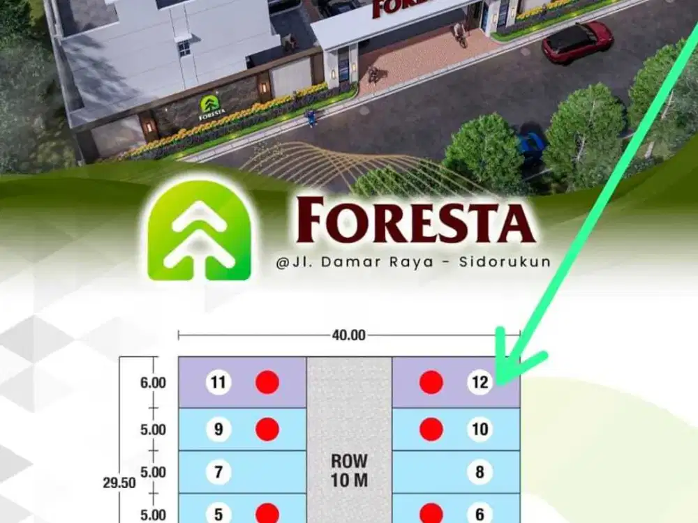 Dijual Perumahan Elite Komplek Foresta Sidorukun