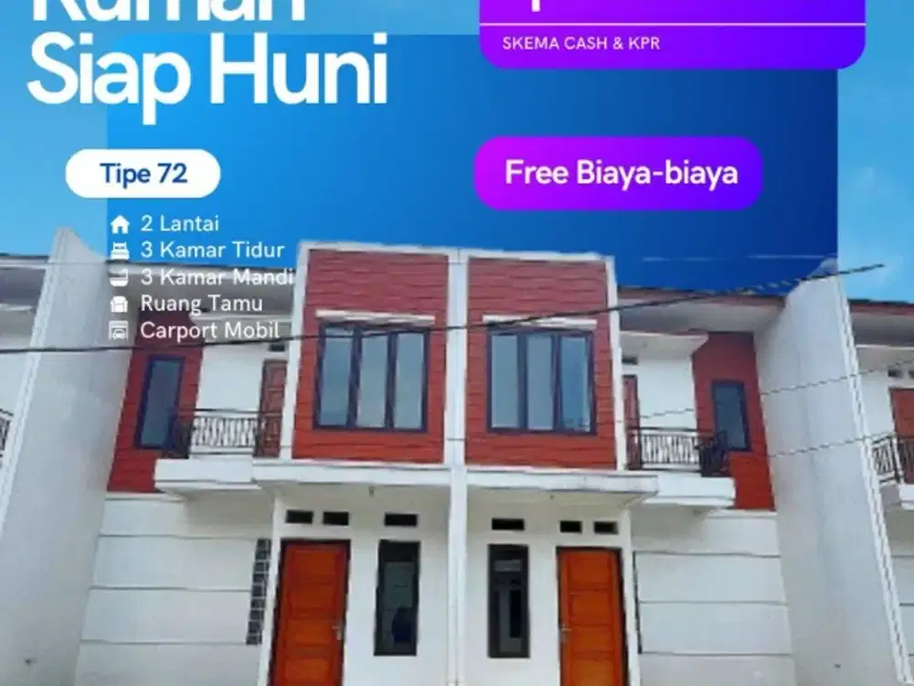 Rumah 2 Lantai Siap Huni Dalam Cluster Di Mustika Jaya Kota Bekasi