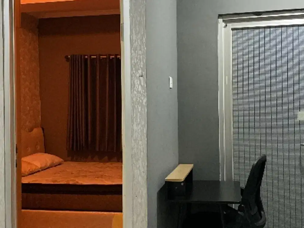 1 Tahun Sewa Apartemen Menara Kebon Jeruk FF 1BR modif dari 2BR Lt 16