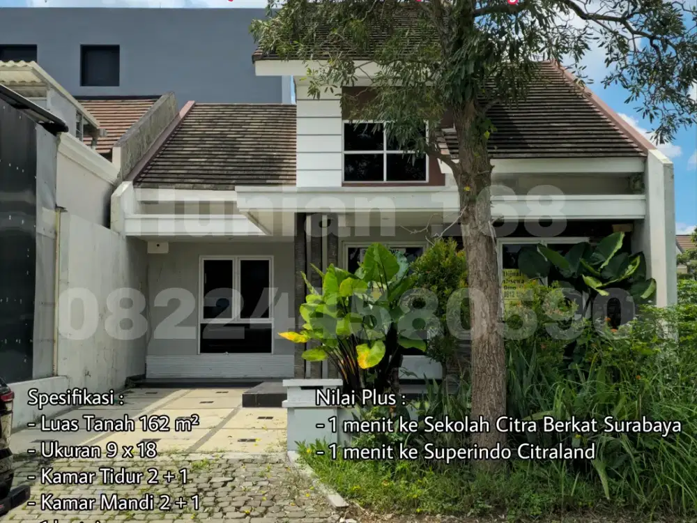 JUAL SEWA Rumah Baru Bukit Palma Grandia Classica Citraland Surabaya