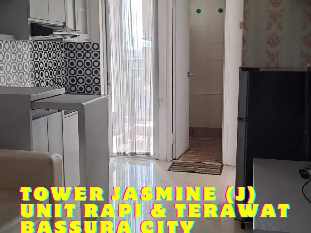 SEWA MURAH 2BR FULL FURNISHED LANTAI RENDAH APARTEMEN BASSURA CITY