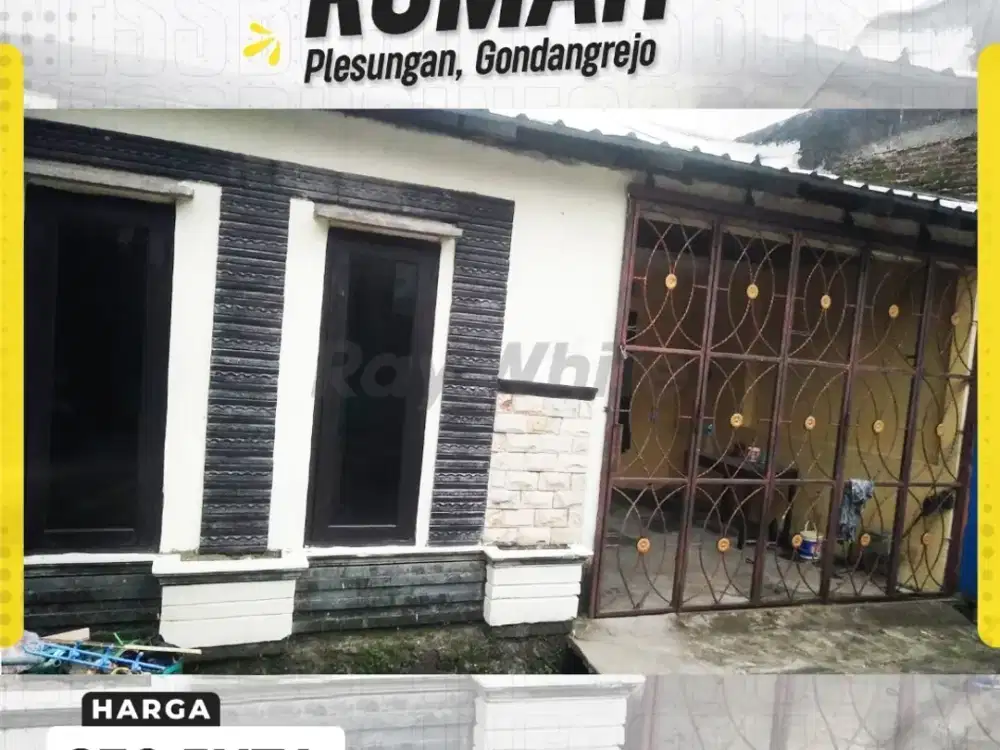 Dijual Cepat Rumah Murah di Plesungan, Gondangrejo