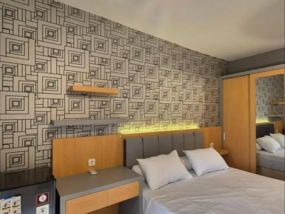 dijual apartemen Educity studio full furnished  baru gress