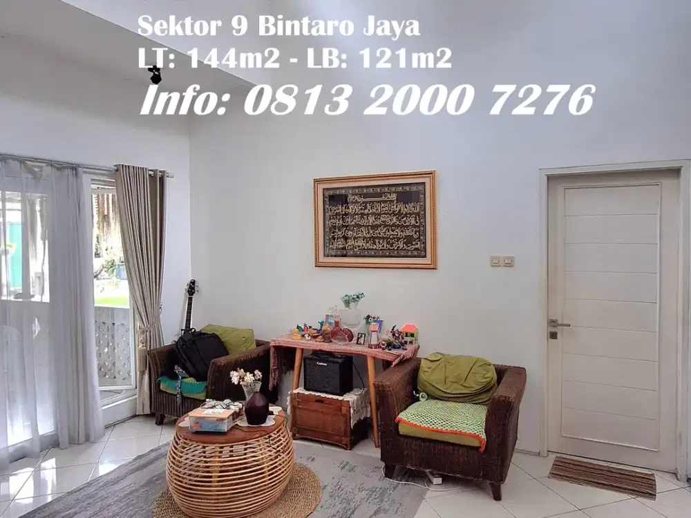 Rumah di Permata Adora Sektor 9 Bintaro 2 Lantai Siap Huni -fn15749