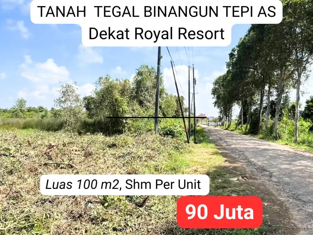 tanah murah tegal binangun 90 juta