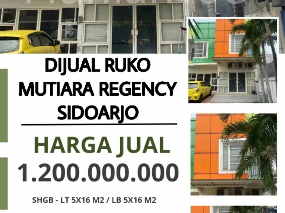 Ruko Perumahan Pondok Mutiara City Jati Suncity Sidoarjo Kota