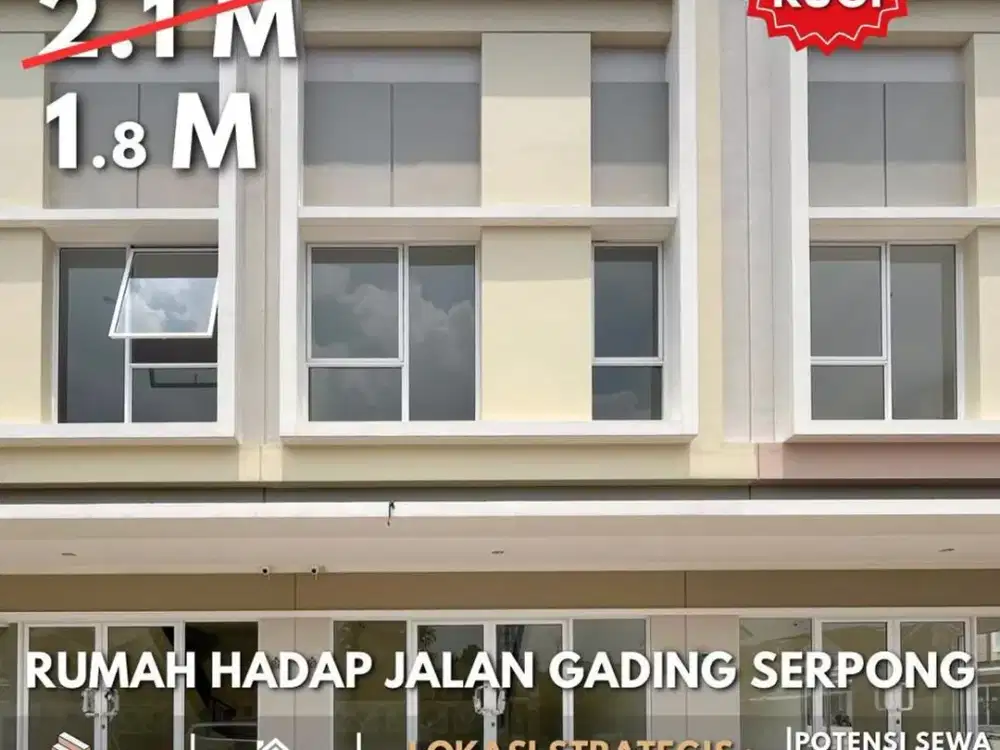 PALING MURAH di Gading Serpong – Ruko Vienna Grande Dijual Cepat!