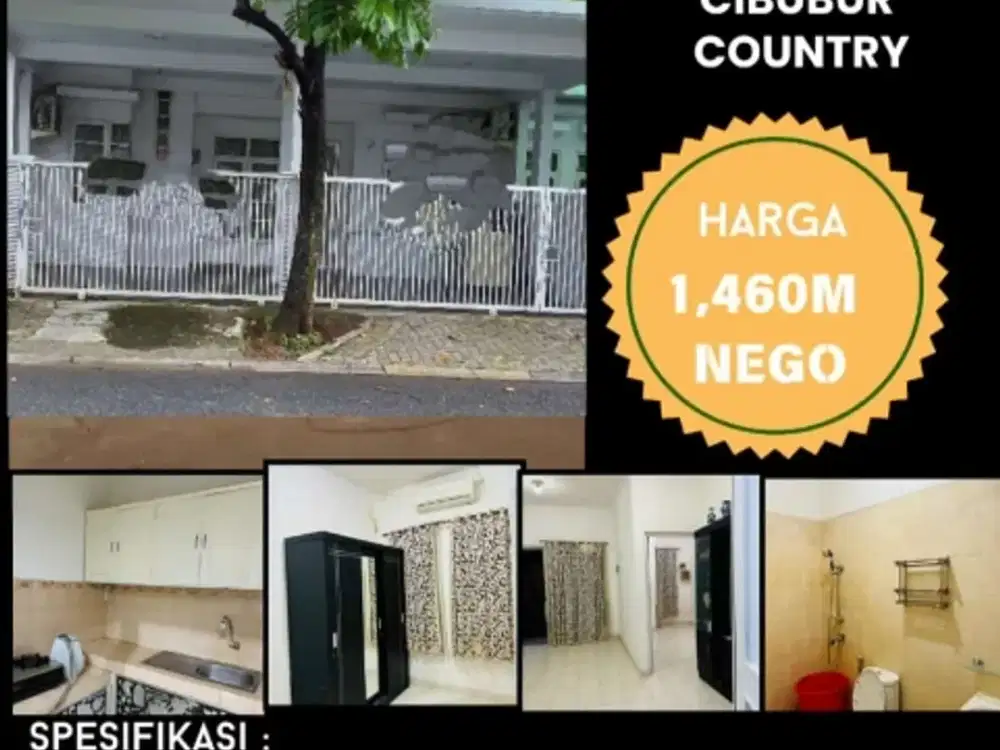 Di jaual rmh murah di dlm cluster cibubur country