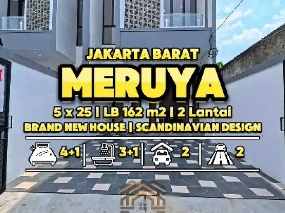 Rumah Millenial berkonsep Scandinavia berkualitas 10 menit ke Puri Ind