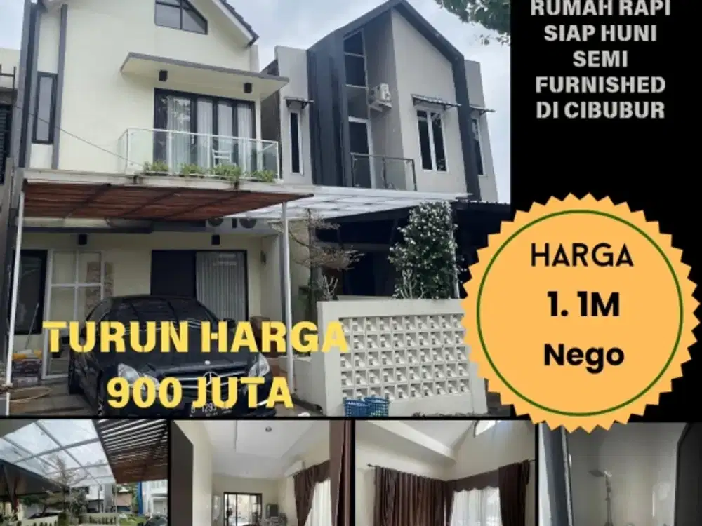 DIJUAL RUMAH RAPI SIAP HUNI DI CIBUBUR
