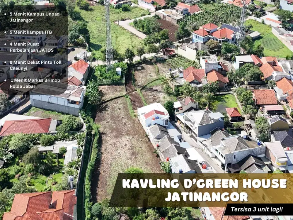 Dijual Tanah Kost Jatinangor 194m² Legalitas SHM