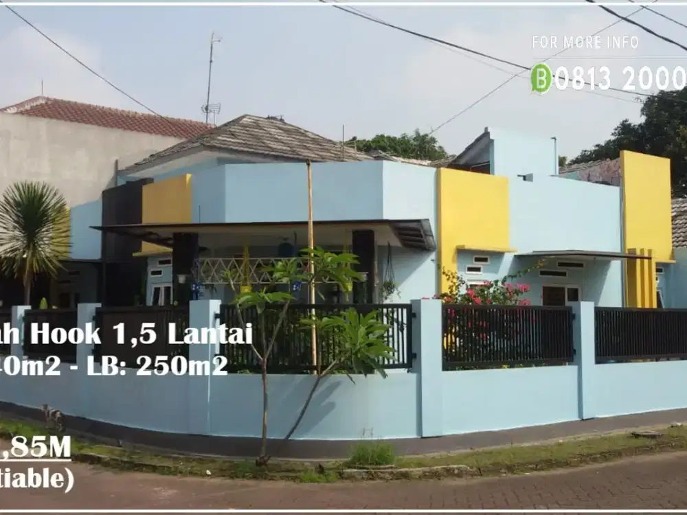 Rumah Hook 1,5 Lantai di Japos Tangerang Terawat Siap Huni - ut14228